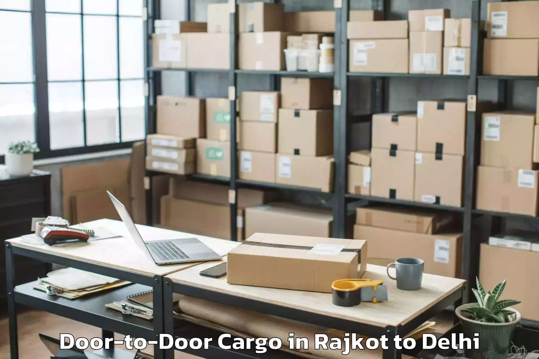 Book Rajkot to Garhi Door To Door Cargo